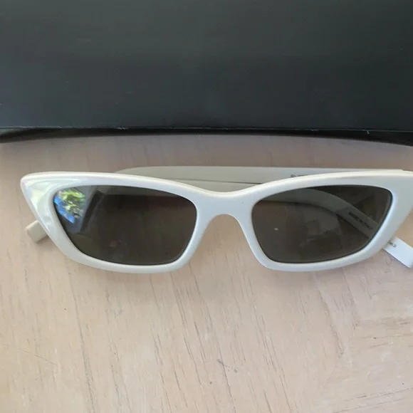 Saint Laurent- White sunglasses